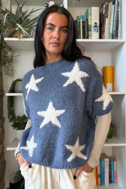 Big Softie Star Short Sleeve Knit Denim